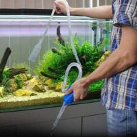 Semi-automatic Simple Aquarium Clean Vacuum Water Change Cleaner for Fish Tank